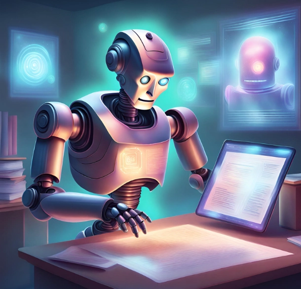Uetisk robot som er ai generated